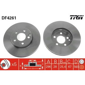 DISK PREDNJI  295 x 28  5/112 - E - CLASS (W211)