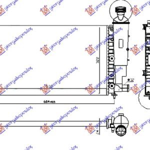 HLADNJAK MOTORA XN/XR RALLY (53x32) - PEUGEOT 106 1996-2003 (1S/1A/1C)