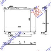 HLADNJAK MOTORA 2.0 HDi (42x59x27) - SUZUKI GRAND VITARA 1999-2005 (ET/TA/TD)