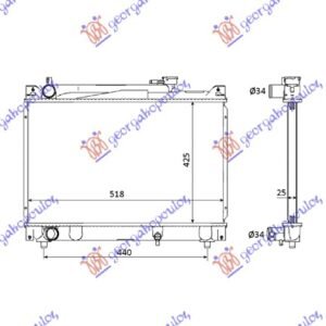 HLADNJAK MOTORA 2.0 V6 - 2.0 16V (42x52x27) - SUZUKI GRAND VITARA 1999-2005 (ET/TA/TD)