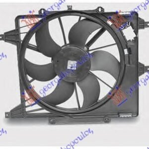 VENTILATOR (BENZIN) (38cm) KLIZAC-SRAF - RENAULT CLIO II 1998-2001 (BB/CB)