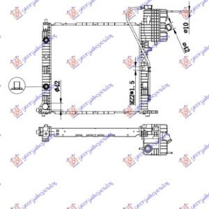 HLADNJAK MOTORA BENZIN/DIZEL (MAN/AUTO) (+AC) (57x56) (NISSENS) - MERCEDES VITO 1996-2004 (W638)