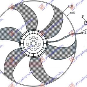VENTILATOR KOMPLET (BENZIN/DIZEL) - MERCEDES VITO 1996-2004 (W638)