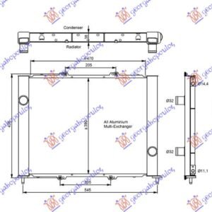 HLADNJAK MOTORA I KLIME 1.5 DCI K9K 700/704 - RENAULT CLIO II/CAMPUS/THALIA 2001-2006 (BB/CB)