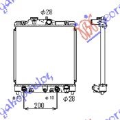 011506330.jpg HLADNJAK MOTORA ZA SVE MODELE BENZIN (AUTO) (350x350x26) - HONDA CIVIC L/B 1996-1999 (MA/MB)