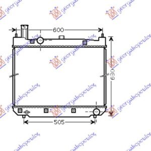 HLADNJAK MOTORA 2.5 D4d (52.5x62.5x23) 01-06 - TOYOTA HI-ACE 1995-2006 (LXH-RCH)