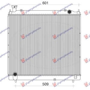 HLADNJAK MOTORA 2.4 DIZEL (52.5x62.5x26) 95-01 (VALEO) - TOYOTA HI-ACE 1995-2006 (LXH-RCH)
