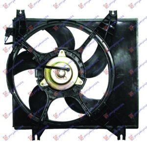 VENTILATOR HLADNJAKA KOMPLET (BENZIN) (+/-AC) - HYUNDAI ATOS 1997-2000 (MX)