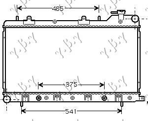 HLADNJAK MOTORA 1.6/1.8/2.0 16V (MAN/AUTO) (34x68.6) - SUBARU FORESTER 1998-2002 (SF)