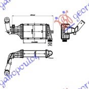 HLADNJAK INTERKULERA 2.0-2.2 DTi (22.0x12.7x6.6) - OPEL ZAFIRA 1999-2005 (T98)