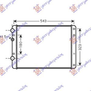 HLADNJAK MOTORA ZA SVE MODELE (+/-AC) (49.8x37.7) - VW LUPO 1998-2005 (6X1/6E1)