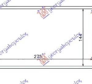 HLADNJAK INTERKULERA 1.4 HDi (275x147x64) - CITROEN C2 2008-2010 (JM)