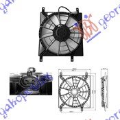 VENTILATOR KLIME 1.5i/1.6i16V VVTi - FIAT SEDICI 2007- (189)