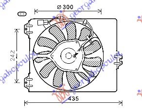 VENTILATOR (1.9 JTD-DDiS) - FIAT SEDICI 2007- (189)