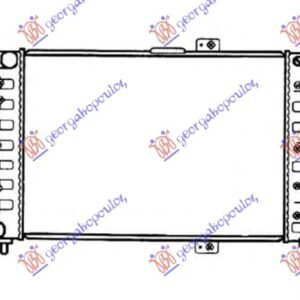 HLADNJAK MOTORA (+AC) (65.8x41.5) - ALFA ROMEO 166 1998-2007 (936)