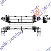 HLADNJAK INTERKULERA 1.8-2.5 BENZIN - 2.2 Cdi (625x113x62) - MERCEDES C CLASS 2007-2011 (W204)