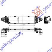 HLADNJAK INTERKULERA 2.2-3.2-3.5 CDi (625x128x62) - MERCEDES C CLASS 2007-2011 (W204)