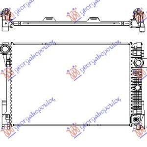HLADNJAK MOTORA 1.8/2.5/3.0i 16V 24V (AUTO) (64x43) - MERCEDES C CLASS 2007-2011 (W204)