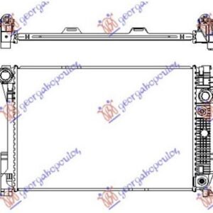 HLADNJAK MOTORA 1.8/2.5/3.0i 16V 24V (AUTO) (64x43) (KOYO) - MERCEDES C CLASS 2007-2011 (W204)