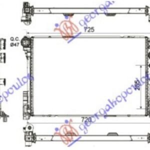 014306335.JPG HLADNJAK MOTORA 3.0/3.5 BENZIN / 2.1/2.2-3.0 Cdi (64x43x3.4) (KOYO) - MERCEDES C CLASS 2007-2011 (W204)