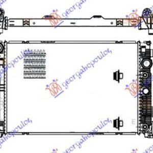 014306355.JPG HLADNJAK MOTORA 3.0/3.5 BENZIN / 2.1/2.2-3.0 Cdi (64x43x3.4) (MAHLE BEHR) - MERCEDES C CLASS 2007-2011 (W204)