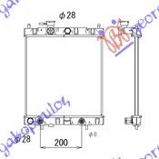 HLADNJAK MOTORA 1.0/1.3 16V (AUTO) (38x36) - NISSAN MICRA 2000-2002 (K11)