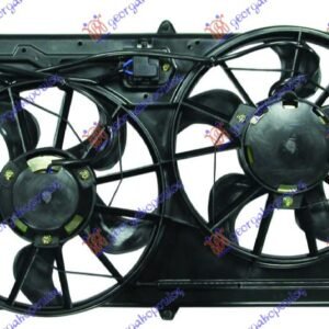 VENTILATOR (DUPLI) KOMPLET (BENZIN/DIZEL) (+AC) - FORD FOCUS 1998-2004 (DNW/DFW)