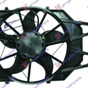 VENTILATOR KOMPLET (BENZIN) (-AC) - FORD FOCUS 1998-2004 (DNW/DFW)