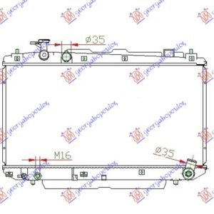 HLADNJAK MOTORA 1.8/2.0I 16V VVTI (+/-AC) (37.5x73.8) - TOYOTA RAV 4 2000-2005 (XA20)