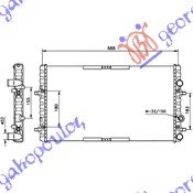 HLADNJAK MOTORA ZA SVE MODELE BENZIN/DIZEL (MAN/AUTO) (+/-AC) (65x38) - SEAT CORDOBA 1999-2002 (6K1/6K2)