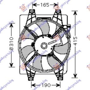 VENTILATOR KLIME KOMPLET (BENZIN/DIZEL) (MAN/AUTO) - HYUNDAI ACCENT SDN 1999-2002 (LC)