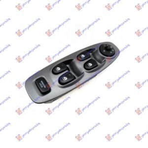 PREKIDAC U PREDNJIM VRATIMA (4 TASTERA) (CRNI OKVIR) (11+7 PIN) - HYUNDAI ACCENT SDN 1999-2002 (LC)