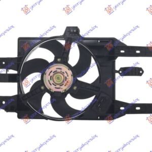 VENTILATOR KOMPLET (75/85) (BENZIN) (+AC) 97-99 - LANCIA Y 1996-2003 (840)