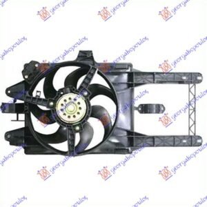 VENTILATOR HLADNJAKA KOMPLET (BENZIN) (+AC) 00- - LANCIA Y 1996-2003 (840)