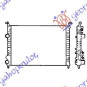 HLADNJAK MOTORA 1.2 BENZIN (52x36x2.5) 00- - FIAT STRADA 1999-2005 (178/278)