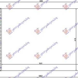 HLADNJAK MOTORA 1.9 D-JTD (520x378x23) 00- - FIAT STRADA 1999-2005 (178/278)