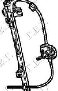 PODIZAC PREDNJEG PROZORA ELEKTRICNI - RENAULT MEGANE L/B 1999-2002 (BA0/BA1)