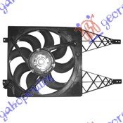 VENTILATOR KOMPLET (BENZIN/DIZEL) (390mm) - VW POLO 2002-2005 (9N2)