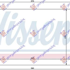 HLADNJAK MOTORA 1.2/1.3/1.4/1.6/1.7V (+AC) (52x37.8) - FORD FIESTA 1999-2002 (JA/JB)