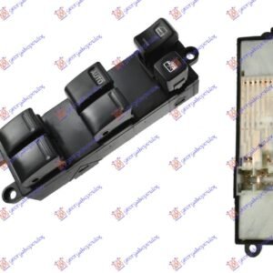 PREKIDAC U PREDNJIM VRATIMA (4 TASTERA) (2 KONEKTORA) (16+3 PIN) - NISSAN ALMERA SDN 2000-2006 (N16)