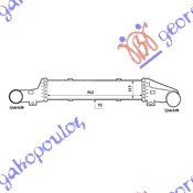 HLADNJAK INTERKULERA 2.0-2.2-2.7 Cdi (56x113x50) - MERCEDES E CLASS 1999-2002 (W210)