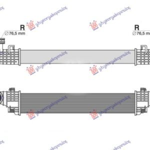 HLADNJAK INTERKULERA 2.2-3.0 DIZEL (640x105x72) CEVI 76 - MERCEDES E CLASS 2002-2009 (W211)
