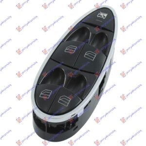 PREKIDAC U PREDNJIM VRATIMA (4 TASTERA) (HROM OKVIR) (3 PIN) - MERCEDES E CLASS 2002-2009 (W211)