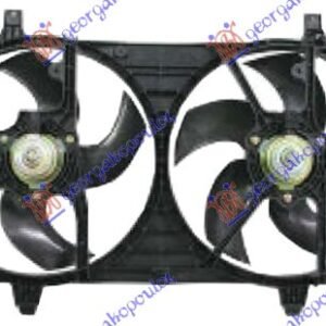VENTILATOR (DUPLI) KOMPLET (BENZIN) (445mm) (OTVORI GORE) - NISSAN ALMERA H/B 2000-2006 (N16)