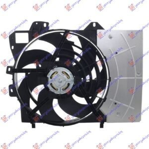 VENTILATOR KOMPLET (1 KONEKTOR) (38cm) - CITROEN C3 2002-2010 (FC/FN)