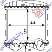 HLADNJAK INTERKULERA BENZIN (170x218x50) - SMART FORTWO 1998-2007 (450)