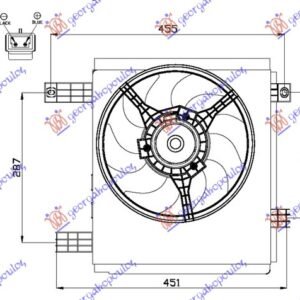 VENTILATOR (BENZIN/DIZEL) - SMART FORTWO 1998-2007 (450)
