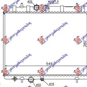 HLADNJAK MOTORA 1.4/1.6/2.0 (+/-AC) (38x56x2.7) -02 - CITROEN XSARA 2000-2004 (N1/N0/N2)