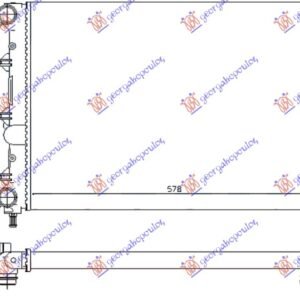 HLADNJAK MOTORA 1.6 16v TWIN SPARK (580x410x34) 05- (VALEO) - ALFA ROMEO 147 2000-2010 (937)