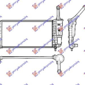 HLADNJAK MOTORA 1.2 8/16V (+/-AC) (58x31.5) (DENSO TIP) - LANCIA Y 2003-2011 (843)